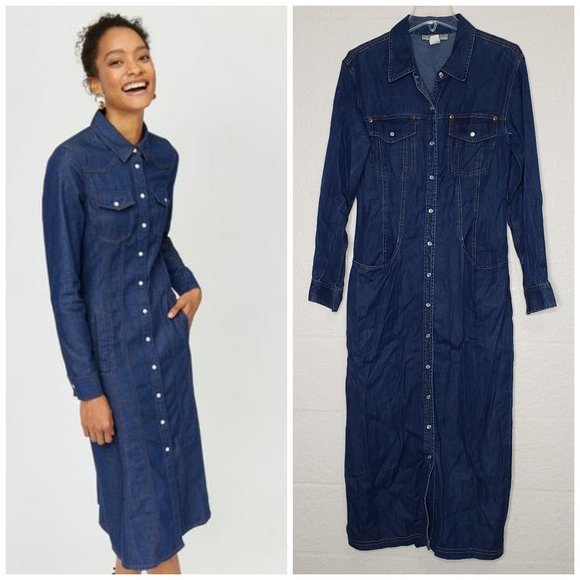 Boston Proper Dresses & Skirts - Vntg Karen Alexander Boston Proper Denim Dress 10